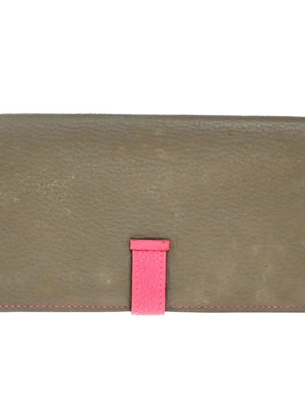 HERMES Bearn Bicolor Long Bifold Wallet Leather Brown Pink 80RP164 - Picture 3 of 16